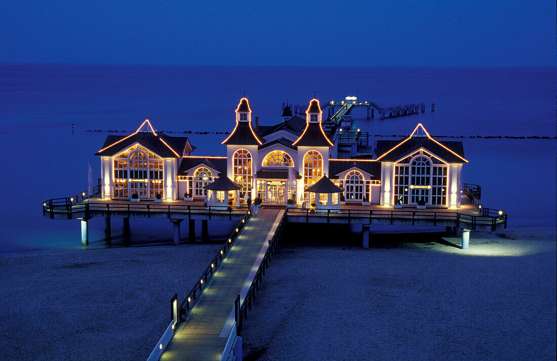 Sellin, Seebrücke, Insel Rügen, Mecklenburg-Vorpommern, Deutschland, Europa