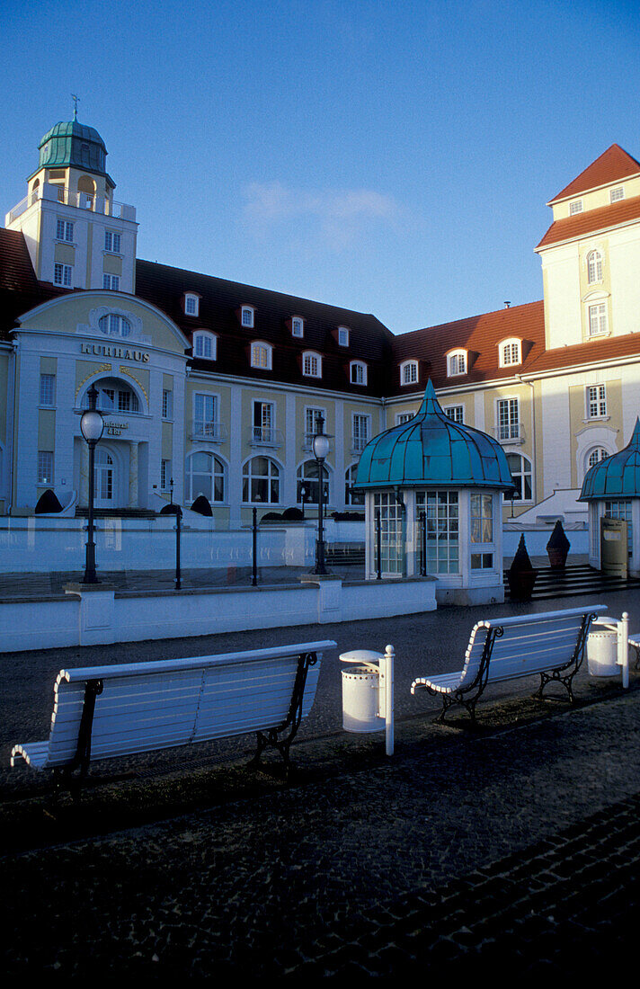 Health resort at Binz, Kurhaus, Rugen Island, Mecklenburg-Pomerania, Germany, Europe