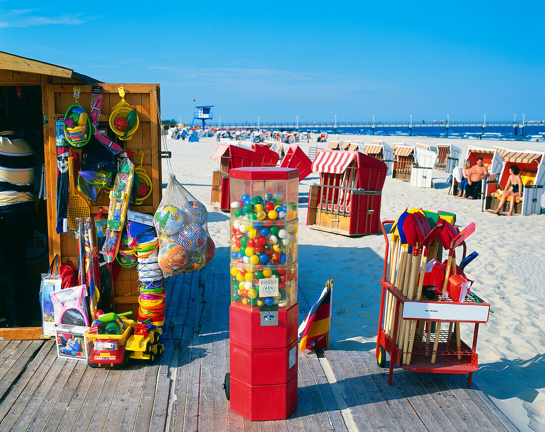 Beach Shop, Ruegen Island, Mecklenburg-Western Pomerania, Germany