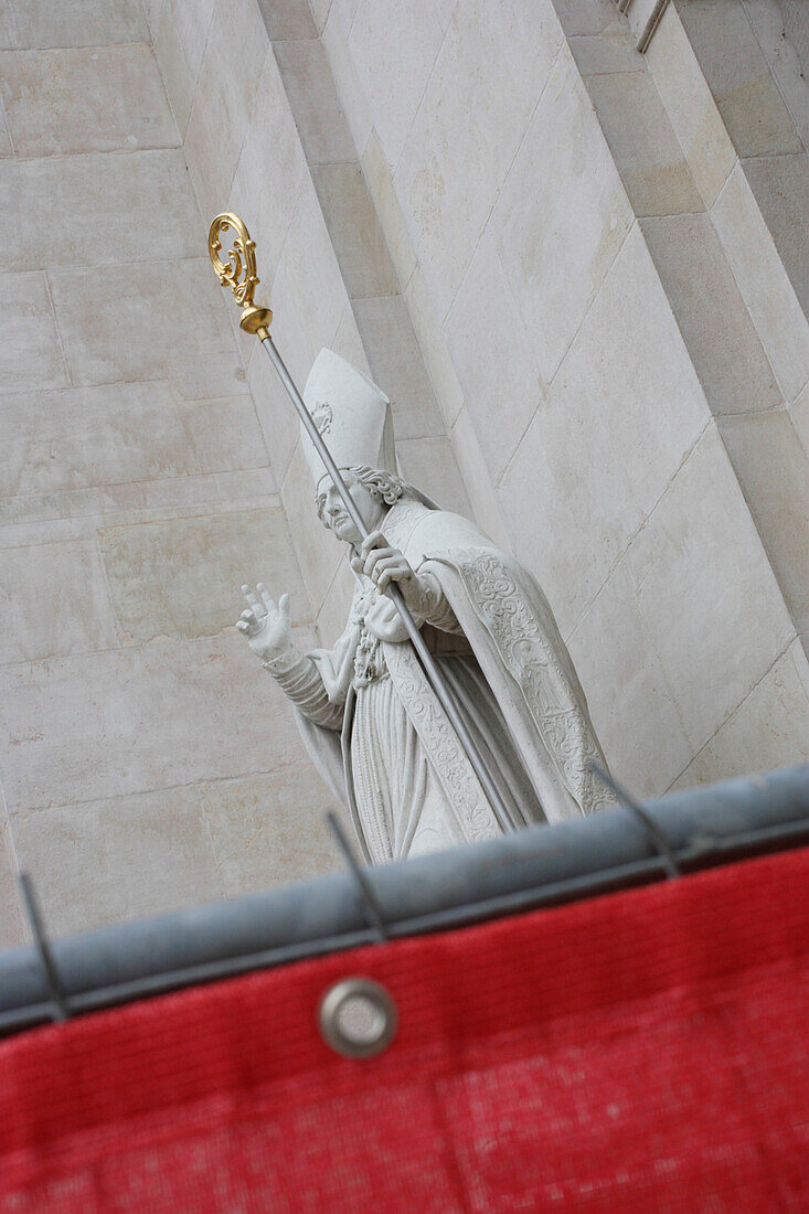 A statue in Salzburg Cathedral, Salzburg, Austria