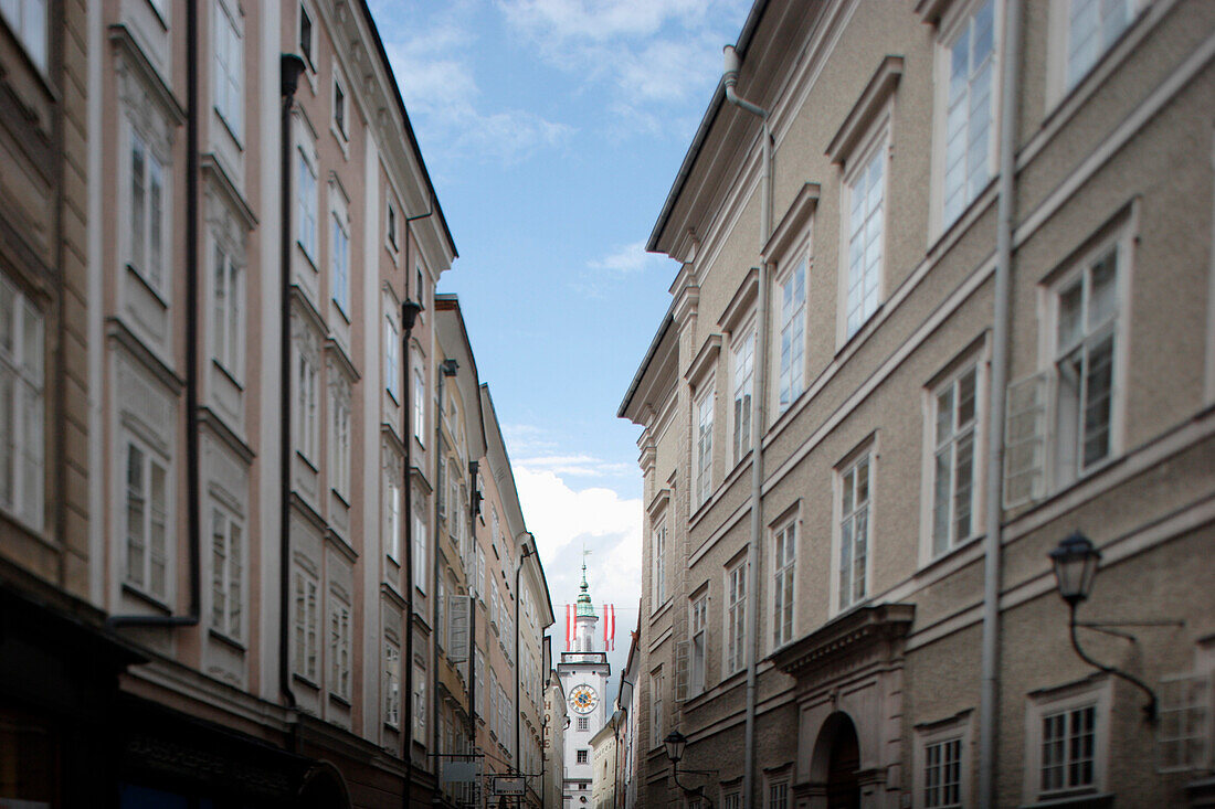 The Judengasse in Salzburg, Salzburg Land, Austria