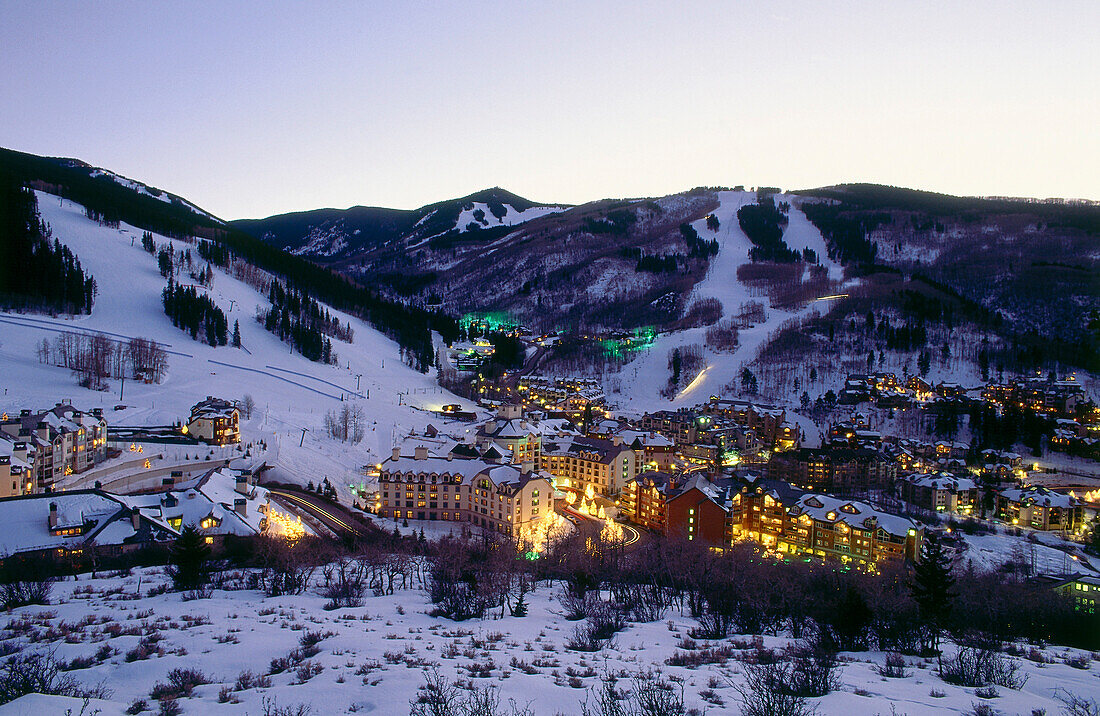 Beaver Creek, evening light, Colorado, USA