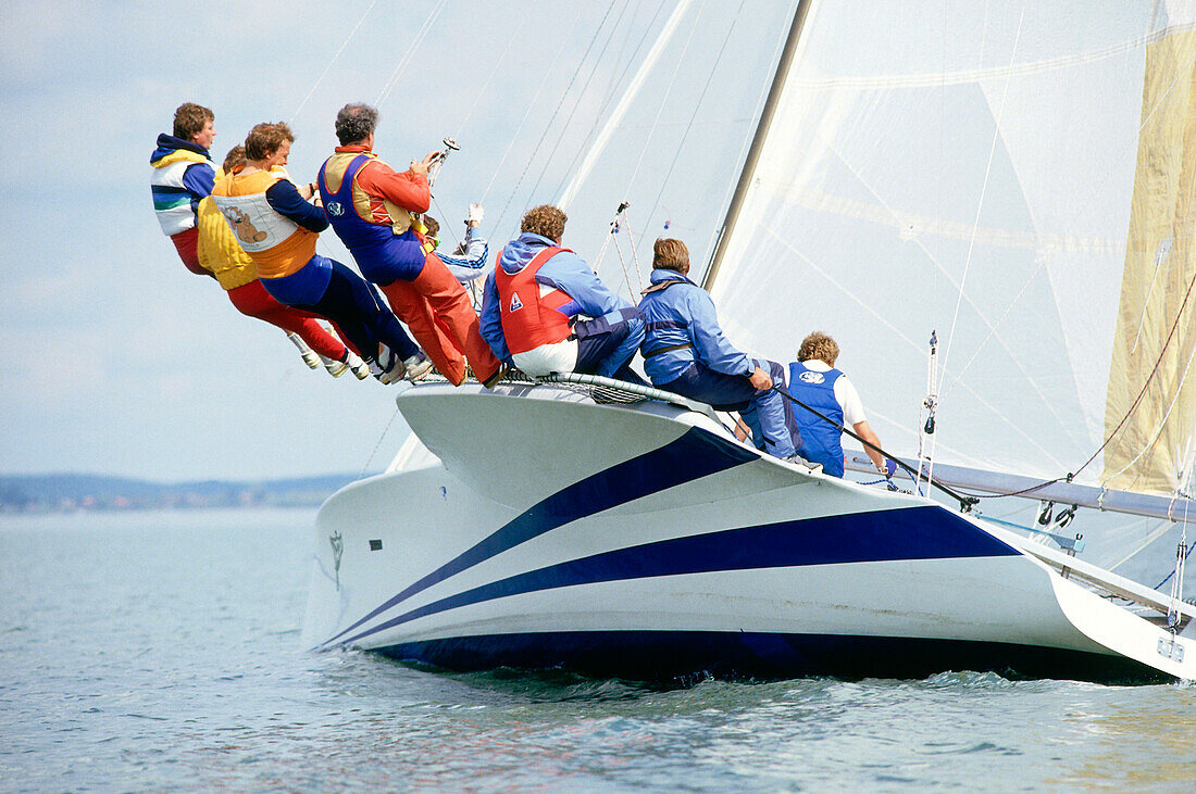 Nahaufnahme von einem Segelschiff, Sport