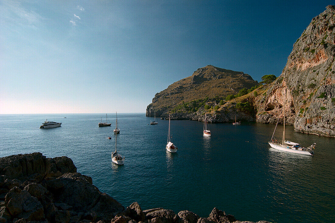 Bucht von Sa Calobra, Mallorca, Balearen, Spanien