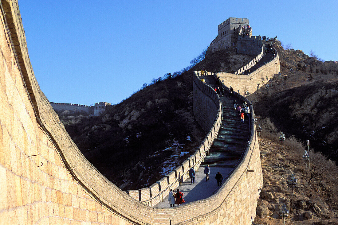 Chinesische Mauer bei Badaling, China, Asien