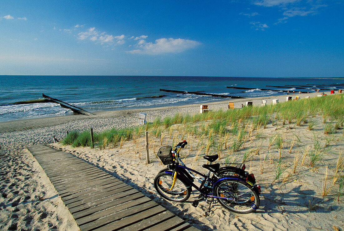 Beach near Ahrenshoop, Fischland, Baltic Sea, Mecklenburg-Vorpommern, Germany