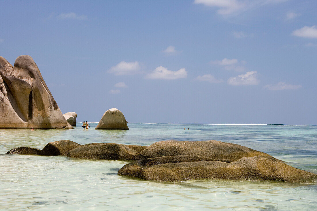 Granite Rocks at Anse Source D'Argent Beach,La Digue Island, Seychelles