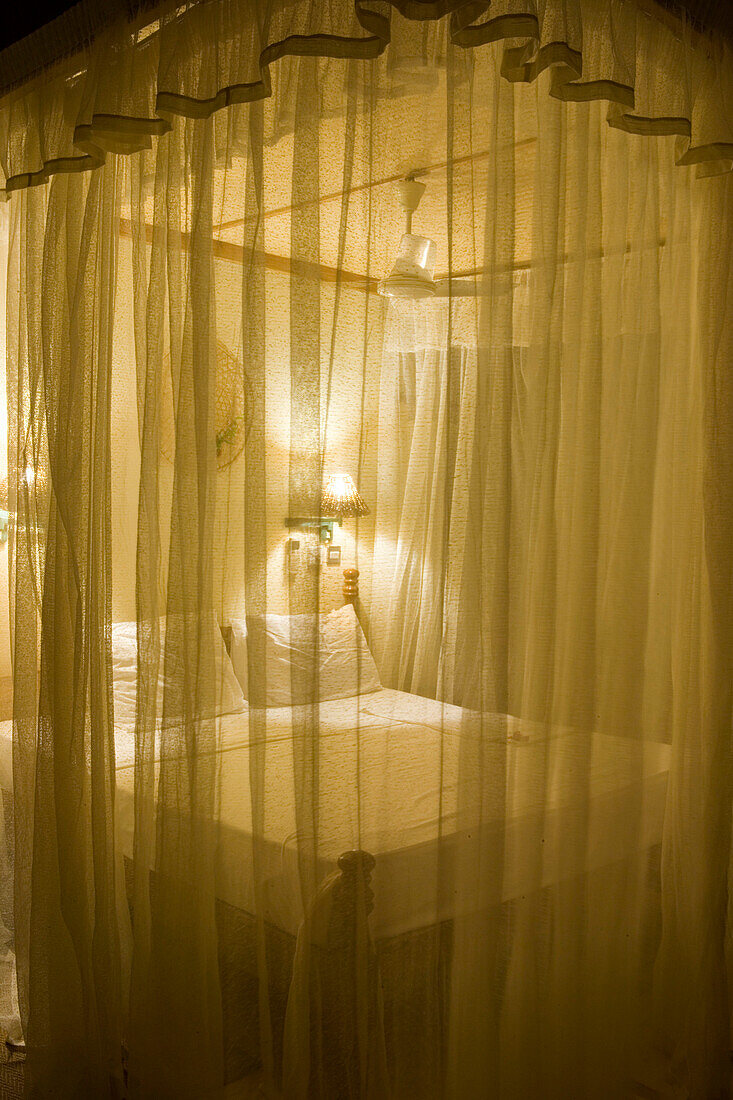 Bed with Mosquito Net, Taj Denis Island Resort, Denis Island, Seychelles
