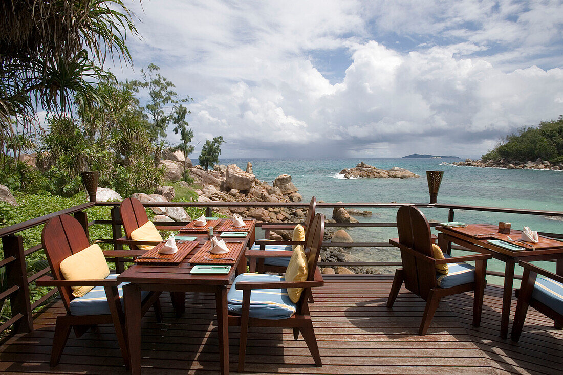 Strandbar, Lemuria Resort auf Praslin, Praslin Island, Seychellen