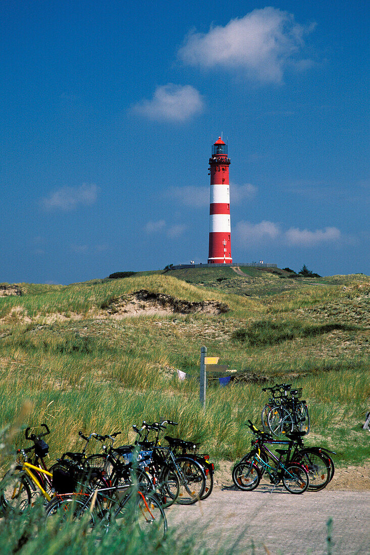 lighthouse, dunes, Amrum Island, northfriesian Islands, Schleswig-Holstein, Germany