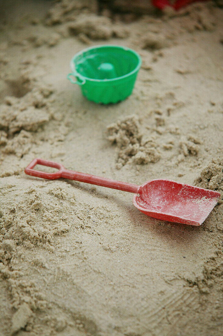 Sandbox with Shovel