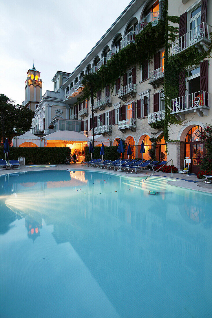 Grand Hotel and pool, Lago di Garda, Italy
