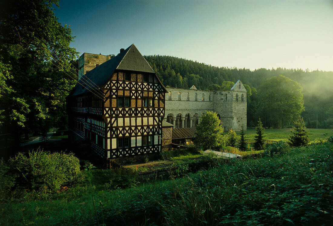 Palinzella monastery and ground rent store, Rottenbach, Thuringia, Germany