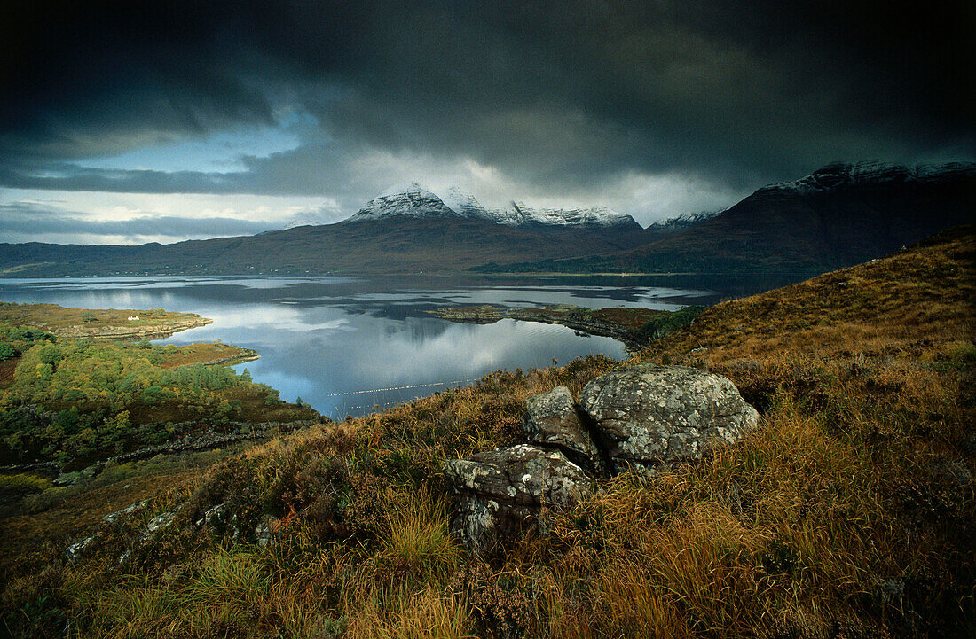 View across Loch Torridon, Highlands, Scotland, Great Britain
