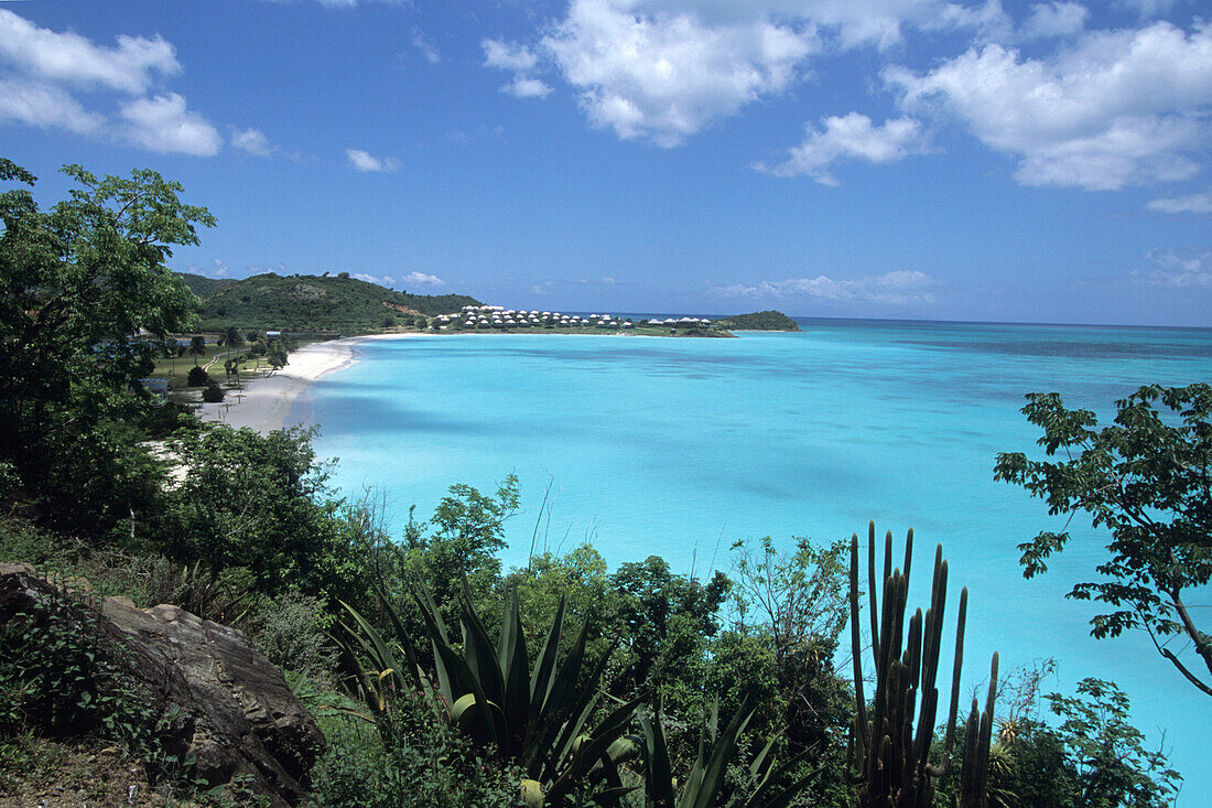 Jolly Bay, Blick von Cocos Resort, St. Johns, Antigua, Karibik