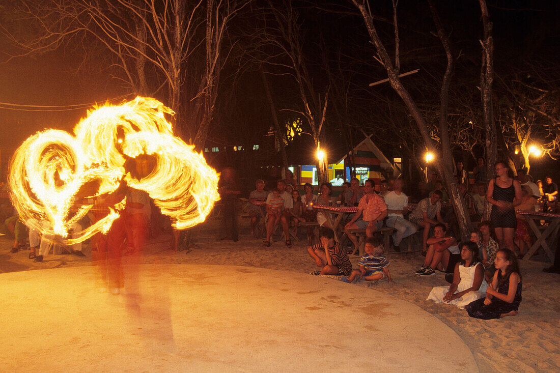 Fire Dancing Performance, Sam Lords Castle, St. Phillip, Barbados, Carribean