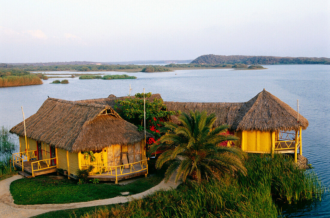 Lagoon suites on the waters edge, Hitelito Desconcido south of Puerto Vallarta, Mexico