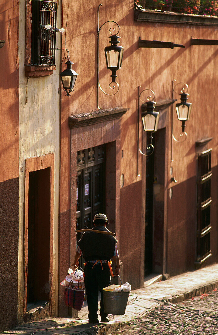 The old town of San Miguel de Allende, Mexico