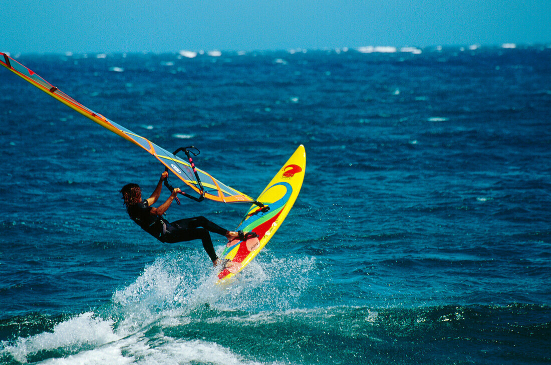 Windsurfer, El Médano, Teneriffa, Kanarische Inseln, Spanien, Europa