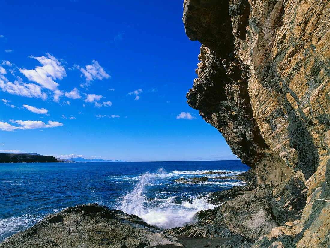 beach, Puerto de la Pena, Ajuy, Fuerteventura, Canary Islands, Spain