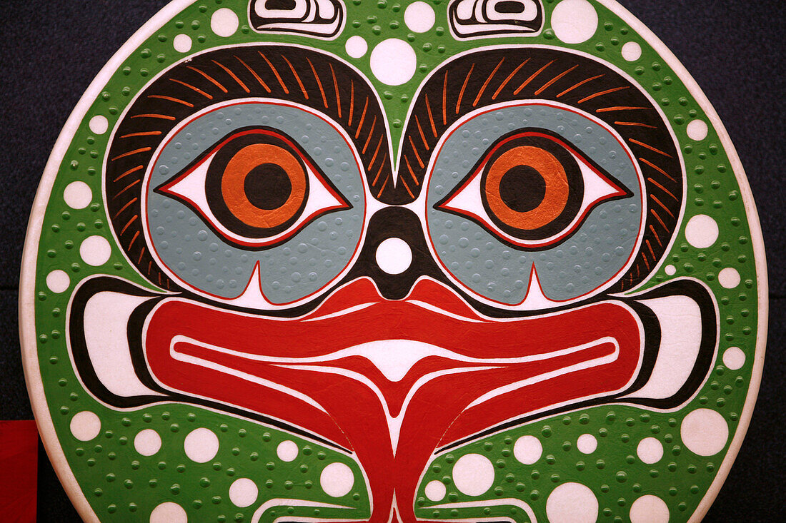 Ein Gesicht, National Museum of the American Indian, Washington DC, Vereinigte Staaten von Amerika, USA