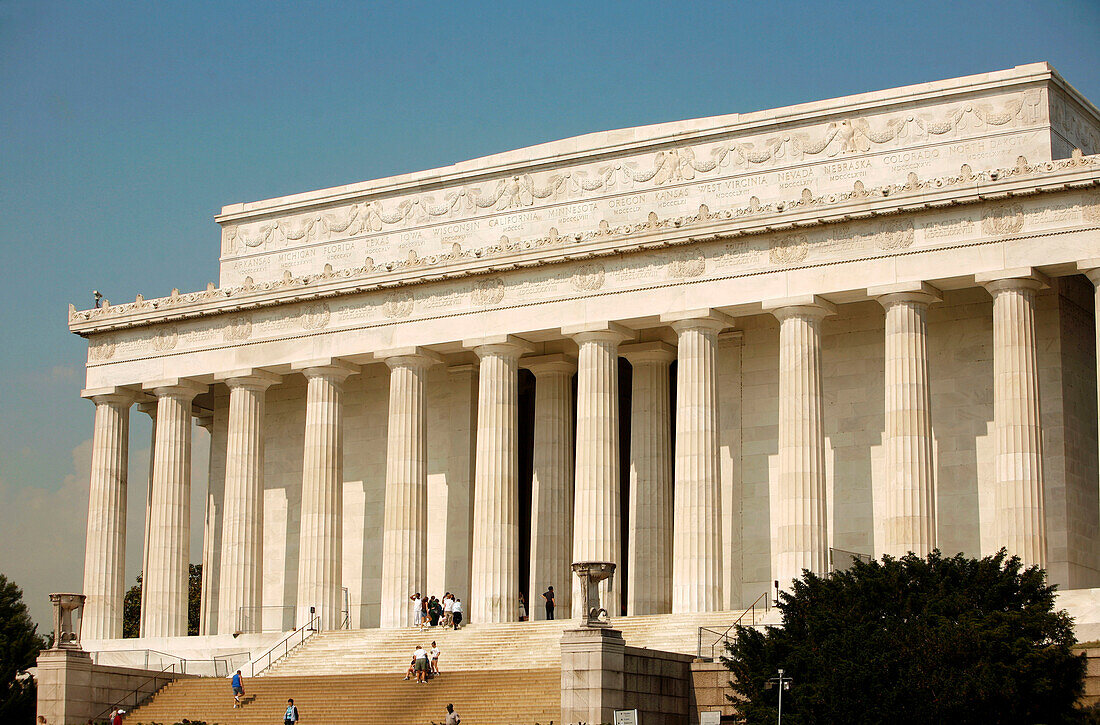 Denkmal, Lincoln Memorial, Washington DC, United States, Vereinigte Staaten von Amerika, USA