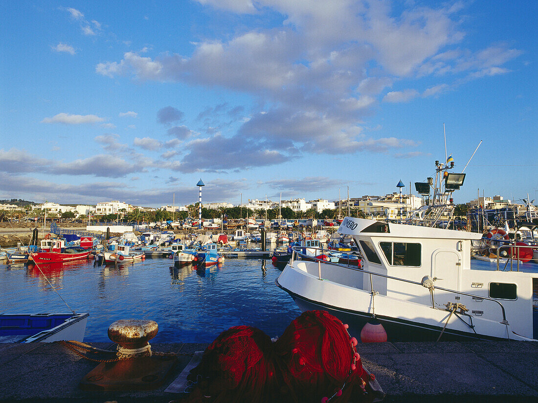 Fishing harbour, Arguineguin, Gran Canaria, Canary Islands, Spain
