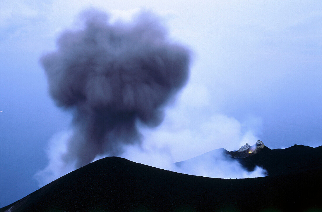 An active volcano, Stromboli, Aeolian Islands, Italy