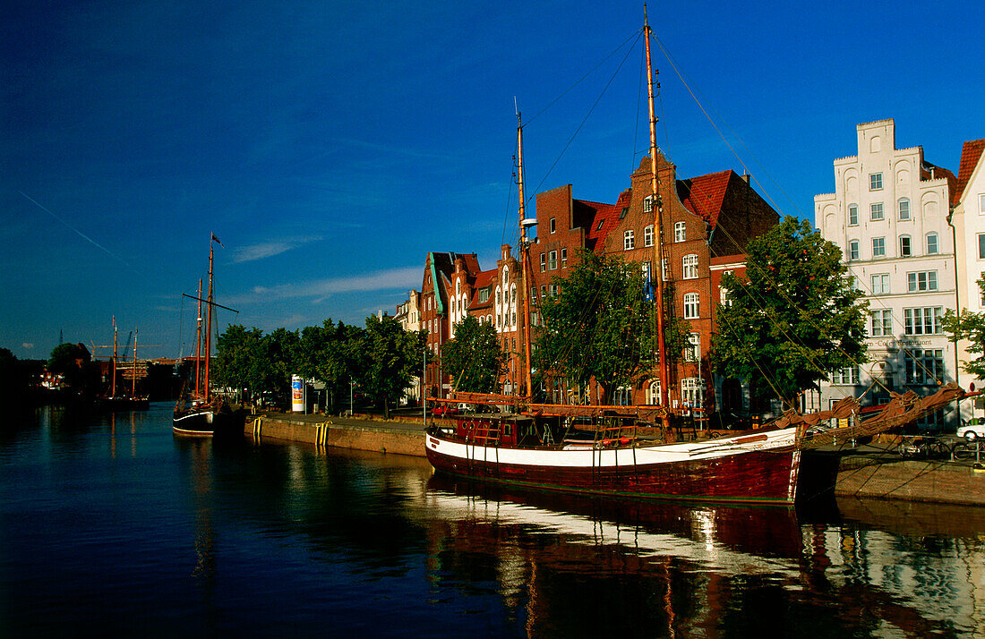Stadt Trave Museumshafen, Lübeck, Schleswig-Holstein, Deutschland, Europa