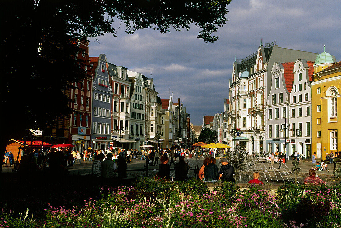 Kroepeliner Street, Uniuversity Square, Rostock, Mecklenburg-Western Pomerania, Germany