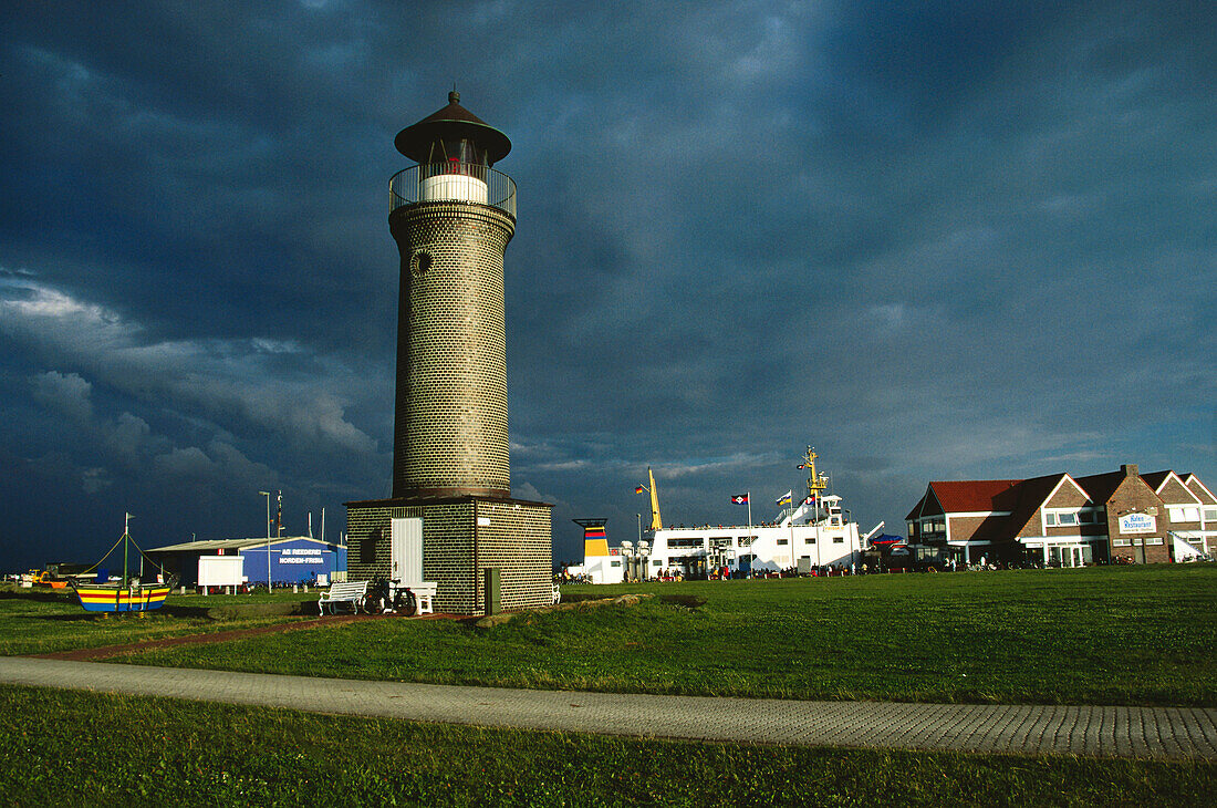 Leuchtturm, Juist, Nordsee, Ostfriesische Inseln, Niedersachsen, Deutschland, Europa