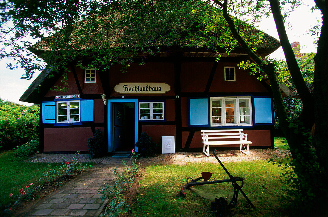 Fischlandhaus, Wustrow, Fischland, Mecklenburg Vorpommern, Deutschland, Europa