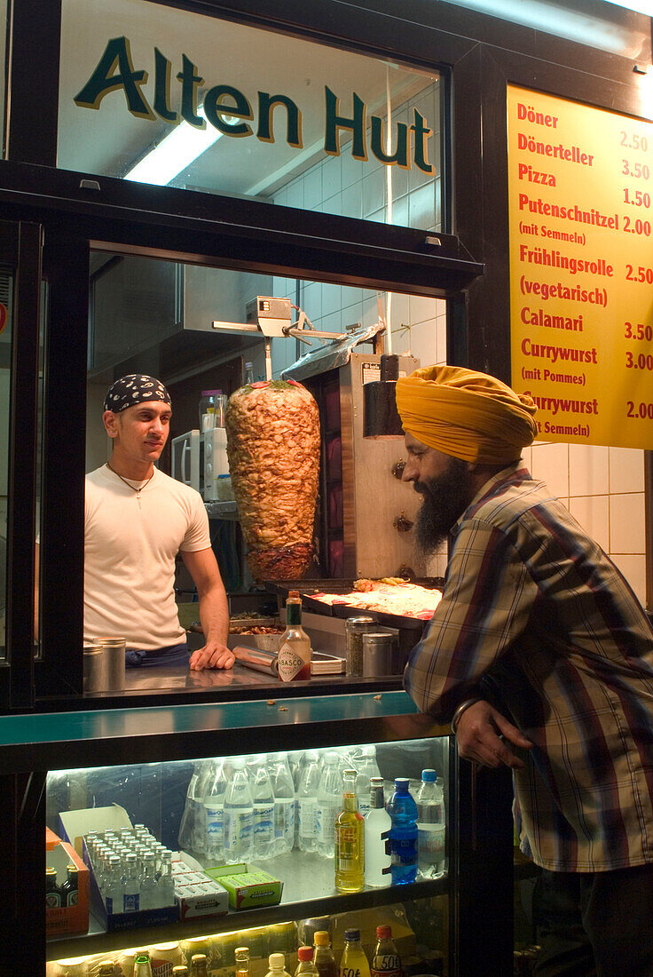 Fastfood in der Feilitzschstrasse, Altschwabing, München, Deutschland, Nightlife, Döner, Doener Kebab
