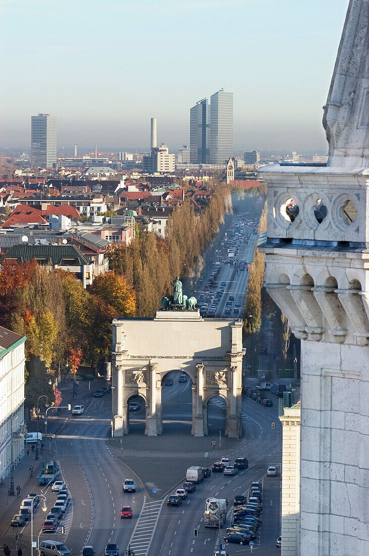 Siegestor (Victory Gate), Schwabing, Munich, Bavaria, Germany