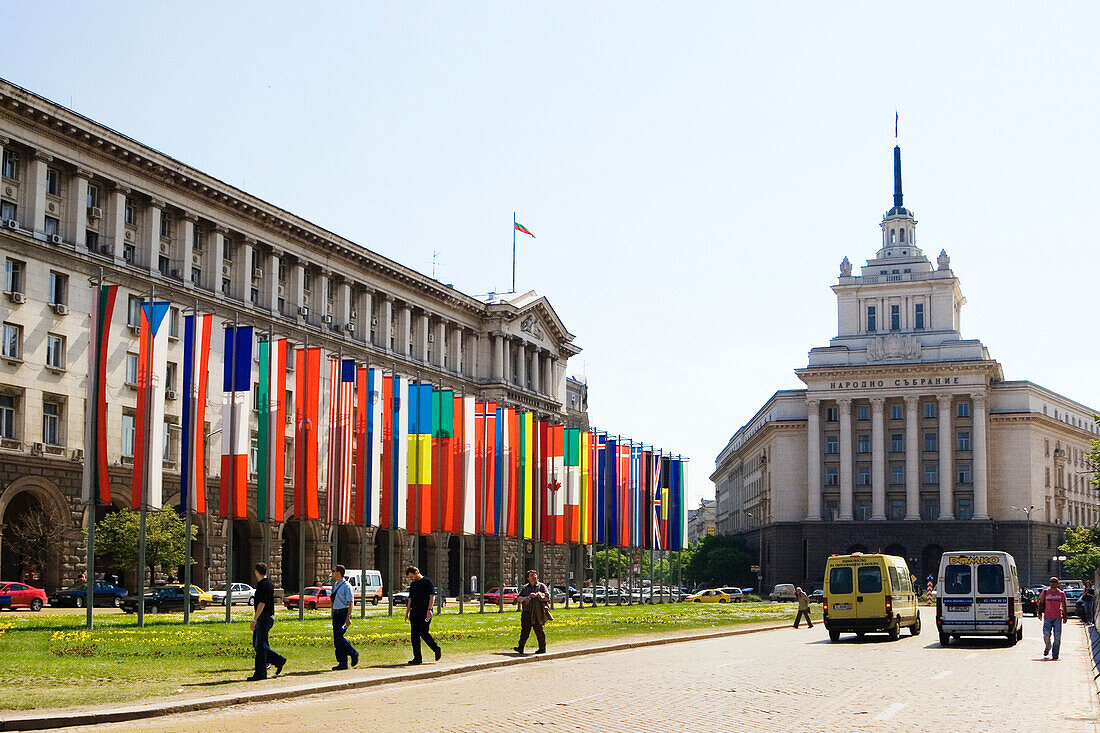Regieungsgebäude, Parlament, Stadtzentrum von Sofia, Bulgarien