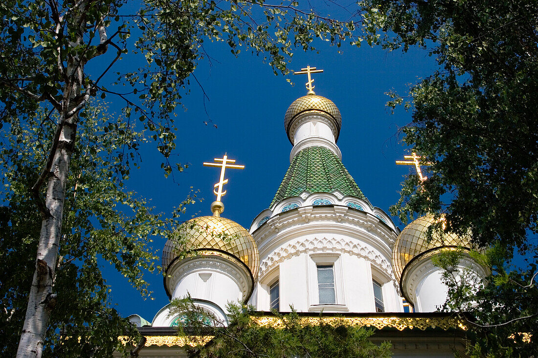 Russische Kirche, Stadtzentrum von Sofia, Bulgarien