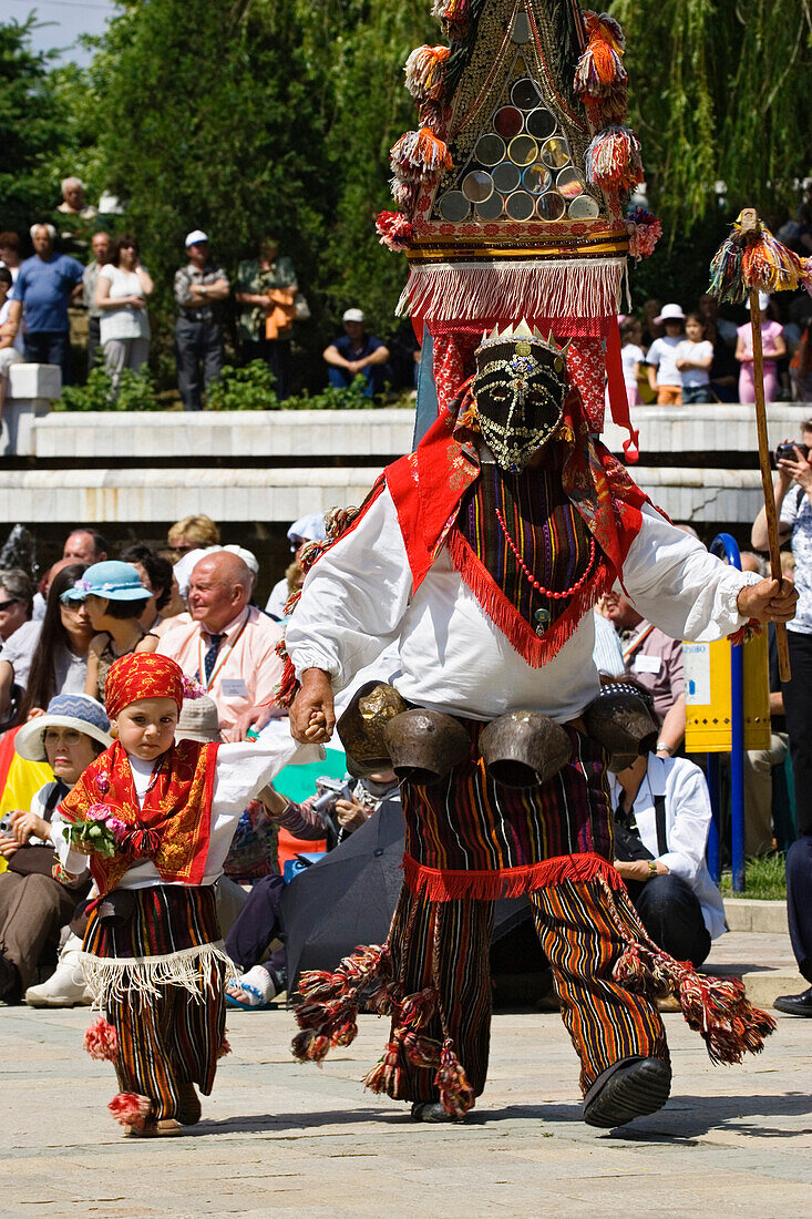 Rosenfest, Maskenträger, Karlovo, Bulgarien