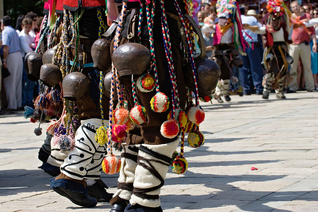 Rose Festival, masks, bells, Karlovo, Bulgaria