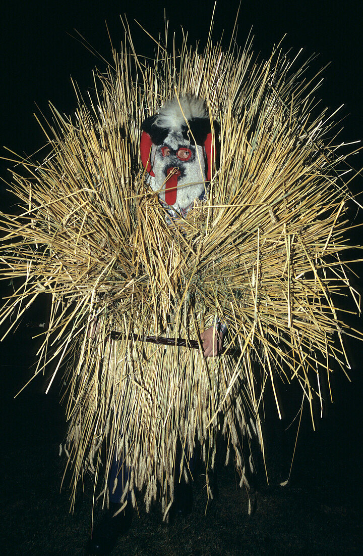 costumes of Buttnmandl, Berchtesgaden area, Upper Bavaria, Bavaria, Germany