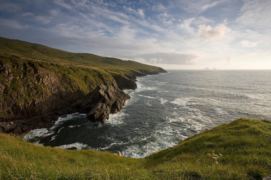 Küste von St. Finians Bay, Ring of Kerry, Irland, Europa