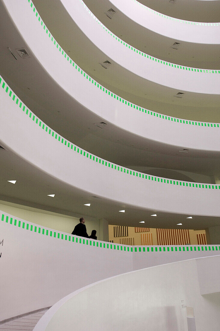 Interior view of the Guggenheim Museum, Manhattan, New York, USA