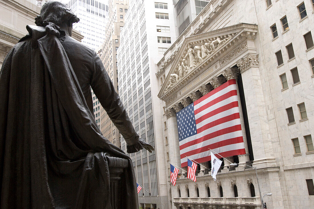 George Washington Statue, Börse, New York