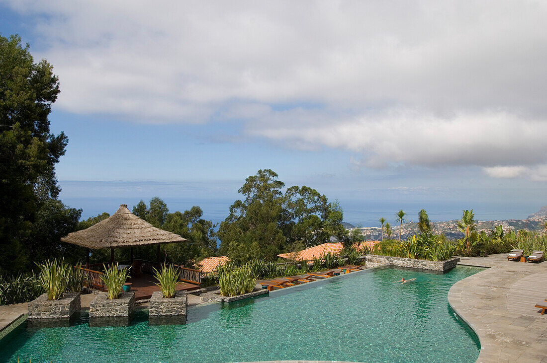 Choupana Hills Hotel, Pool, Funchal, Madeira, Portugal