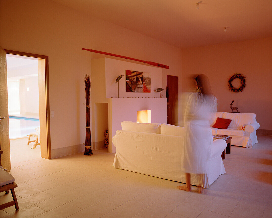 Relaxation Room,  spa area of Seehotel Neuklostersee, Badescheune, Mecklenburg - Western Pomerania, Germany