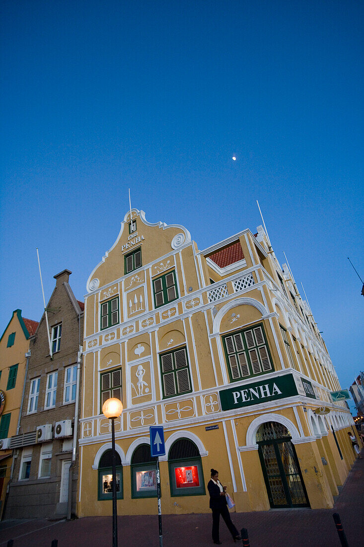Das Penha Geschäftshaus in Punda, Willemstad, Curacao, ABC-Inseln, Niederländische Antillen, Karibik