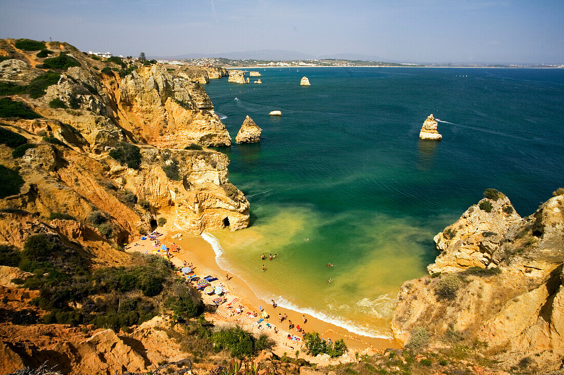 Portugal algarve near Lagos , Praia do Camilo,  Atlantik coast