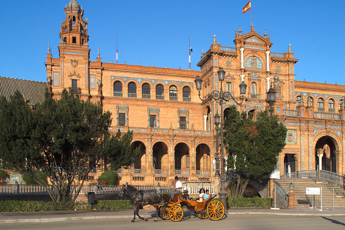 Plaza  Espana in Sevalla,  Seville Sevilla Andalusia