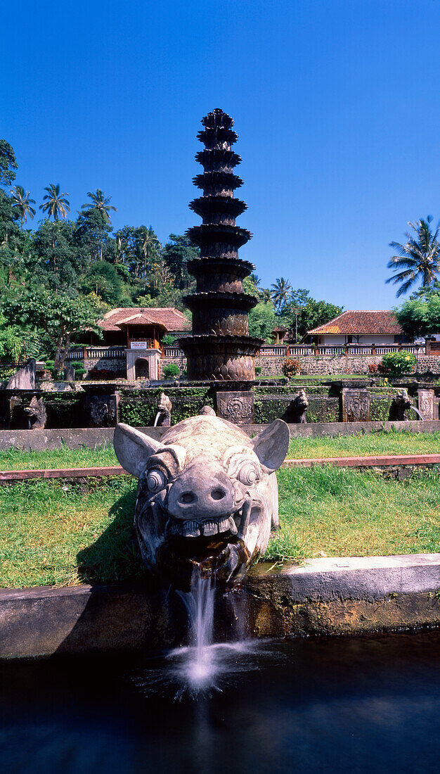 Indonesien, Bali, Brunnen, Tempel