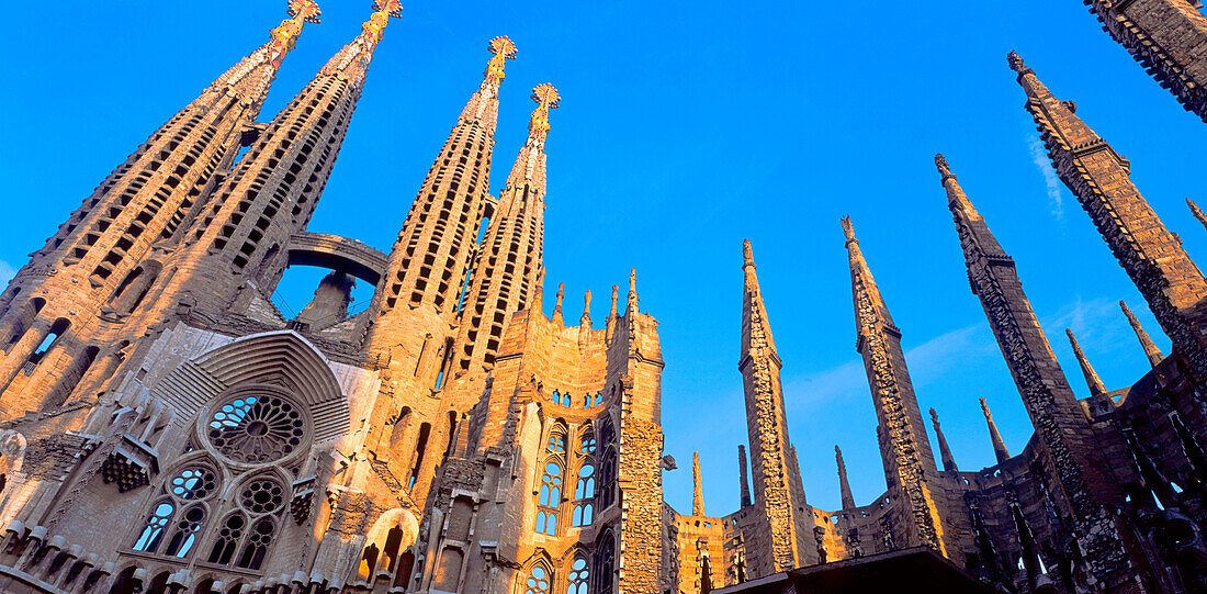 Spanien,Barcelona,Sagrada Familia,Turmspitzen