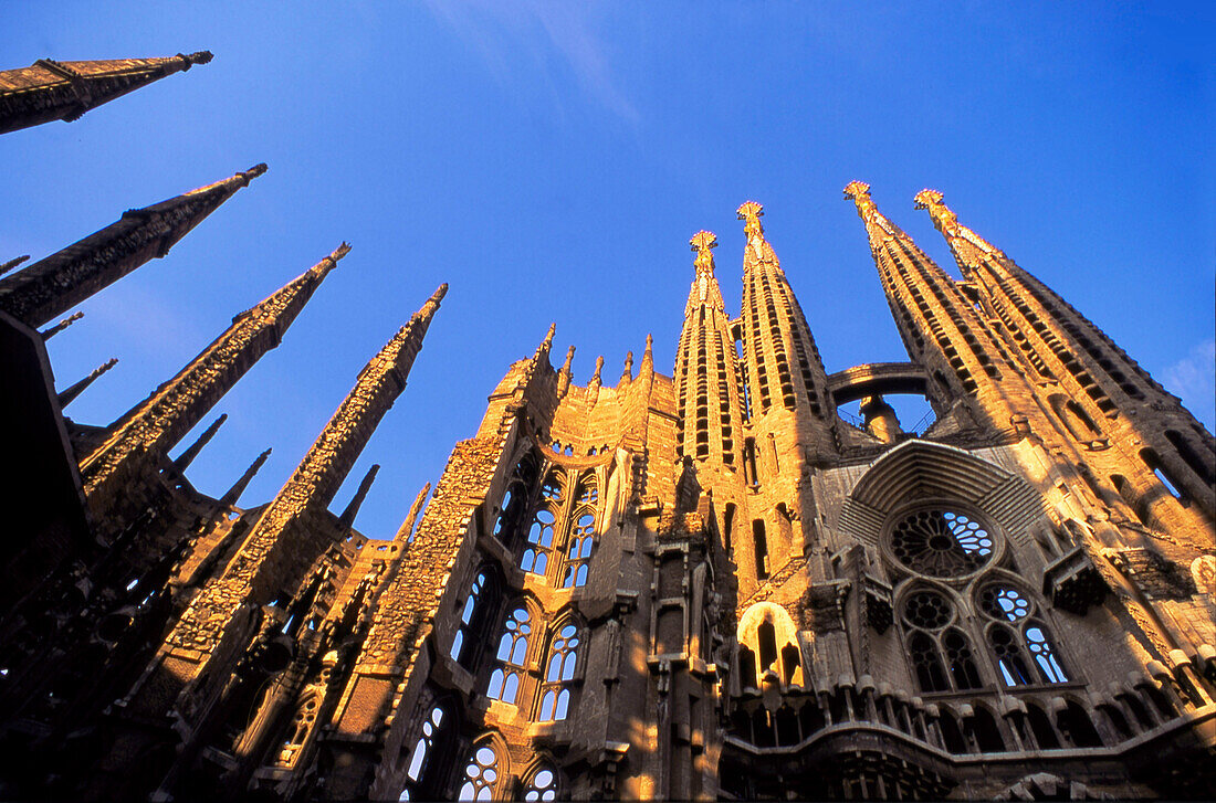 Sagrada Famlia by Gaudi,Tower,Pinacles